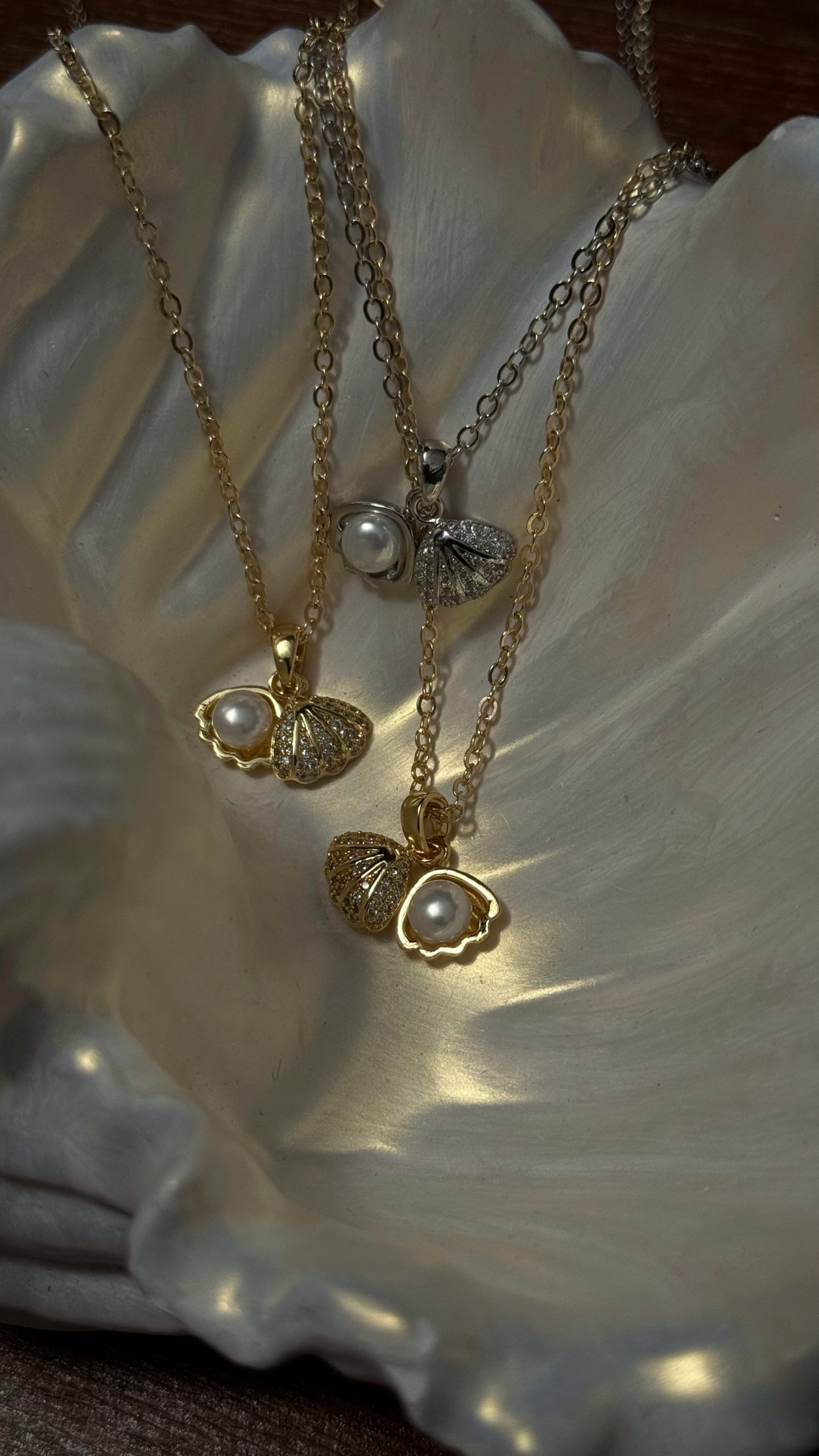 Цепочка "Shell Sparkle" с жемчугом майорка — изображение 2