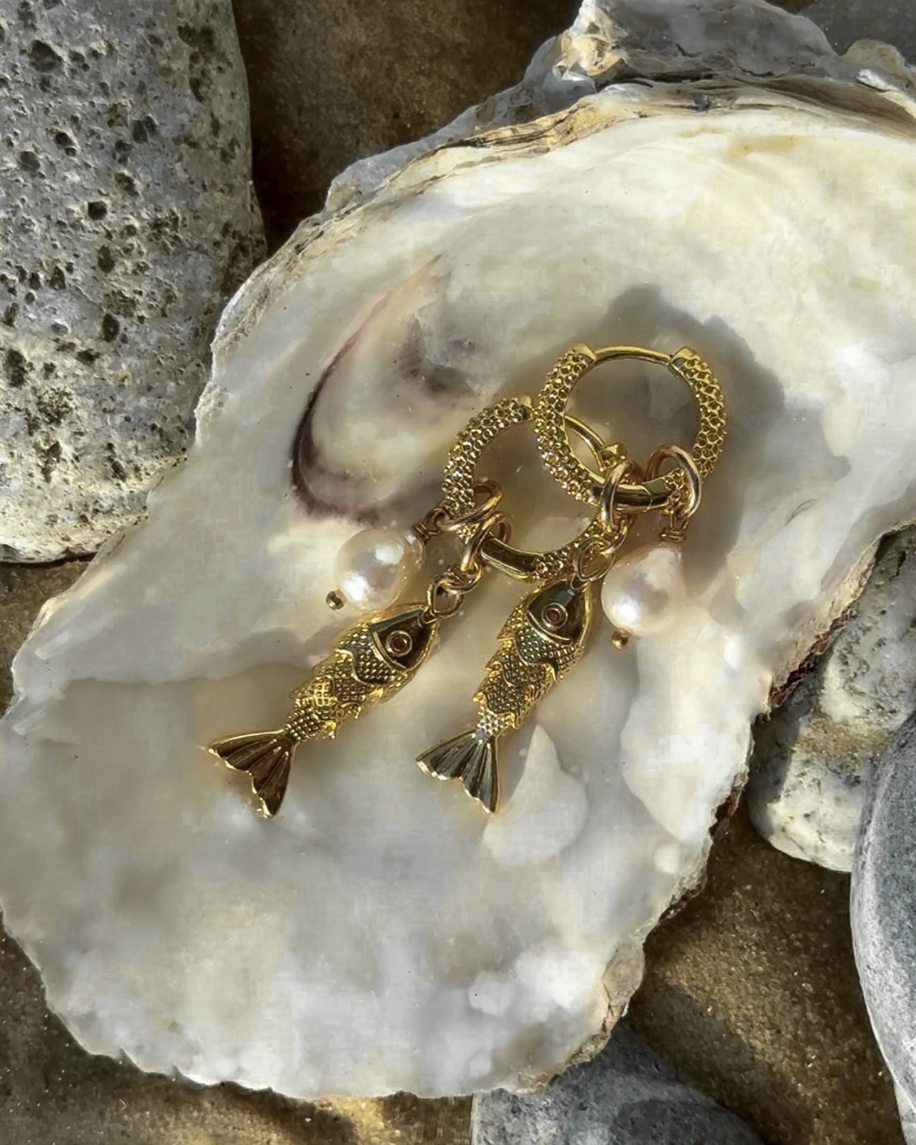 Серьги-кольца «Pearlfish» — изображение 2