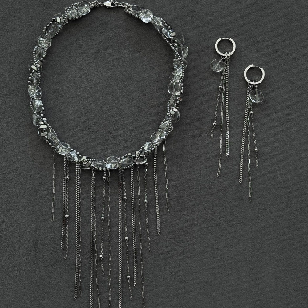 Трёхслойное колье «Ice Lace»